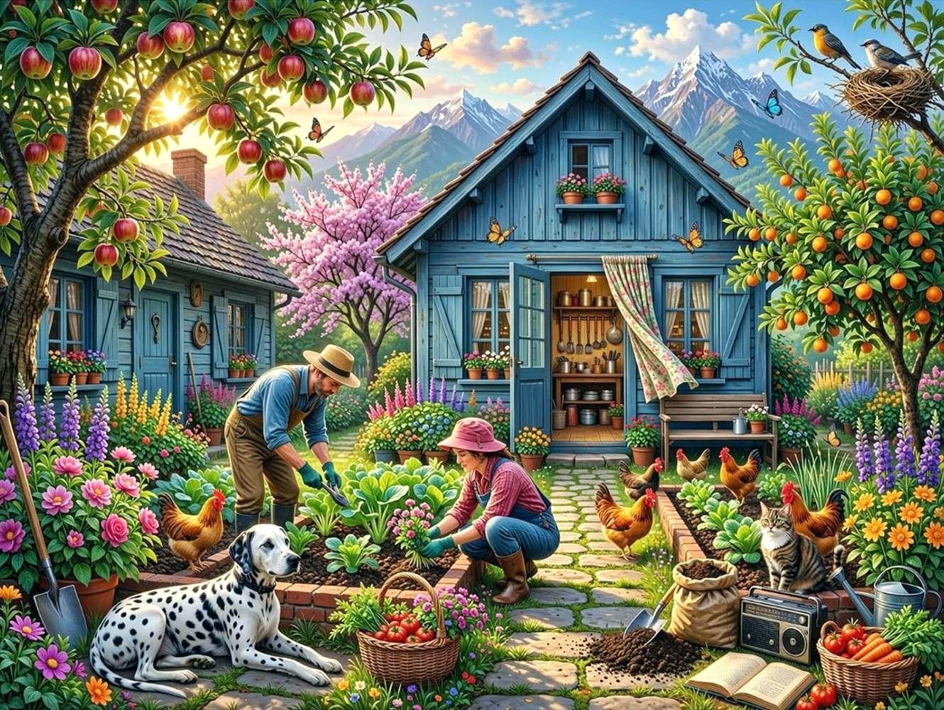 Sunny Cottage Garden Pussel online