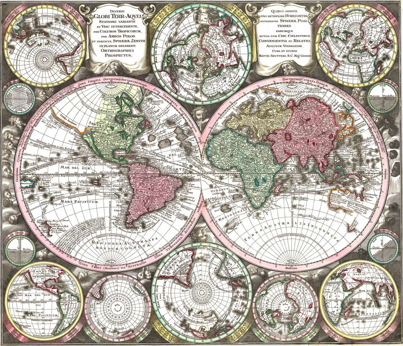 Seutter M -1730- Diversi globi terr-aquei puzzle online