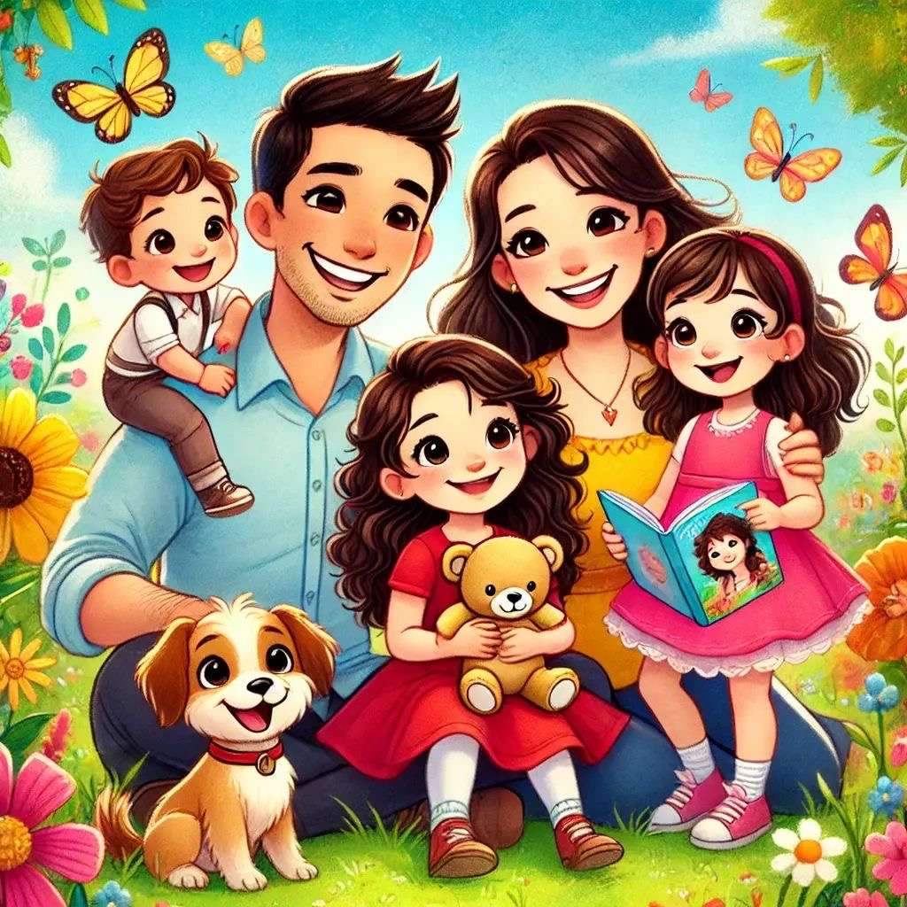 A felicidade mora na família puzzle online
