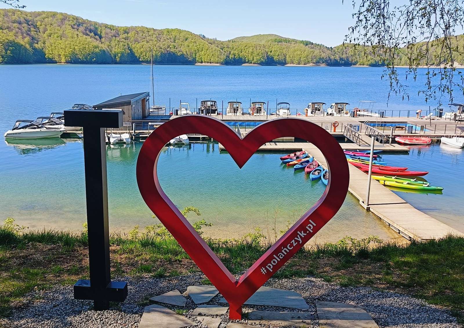 Pomost nad Zalewem Solińskim w Polańczyku puzzle online