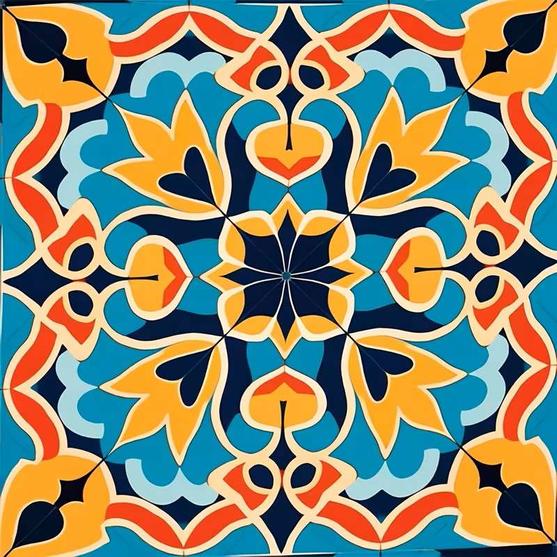 motif de rosace décorative puzzle en ligne