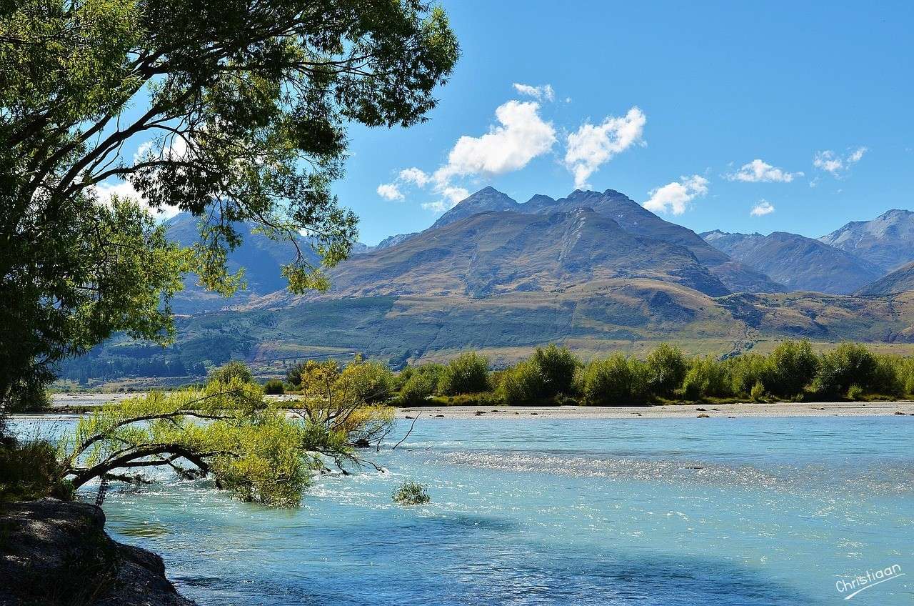 Lago Wakatipu, Glenorchy. rompecabezas en línea