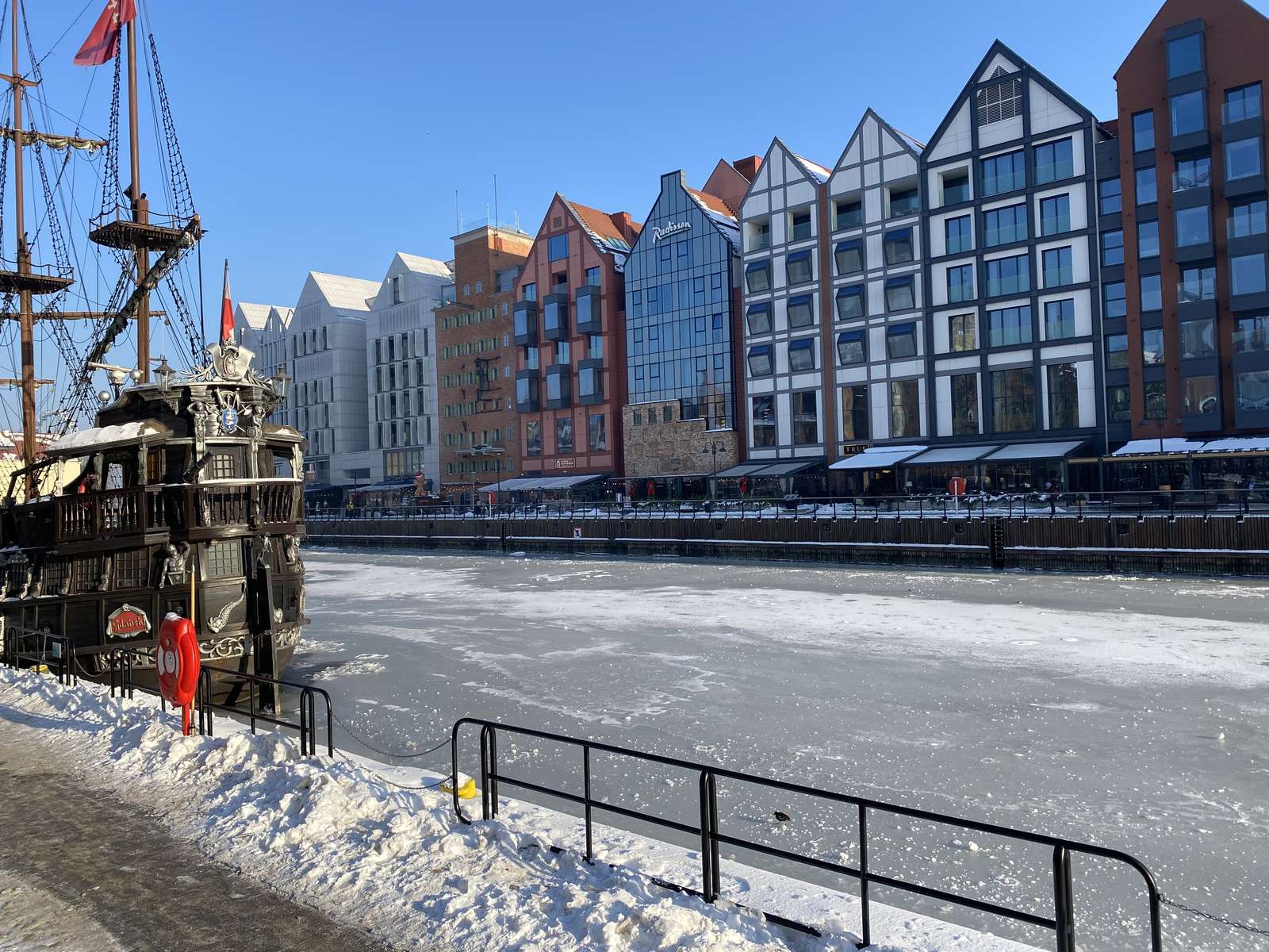 Gdańsk en hiver puzzle en ligne