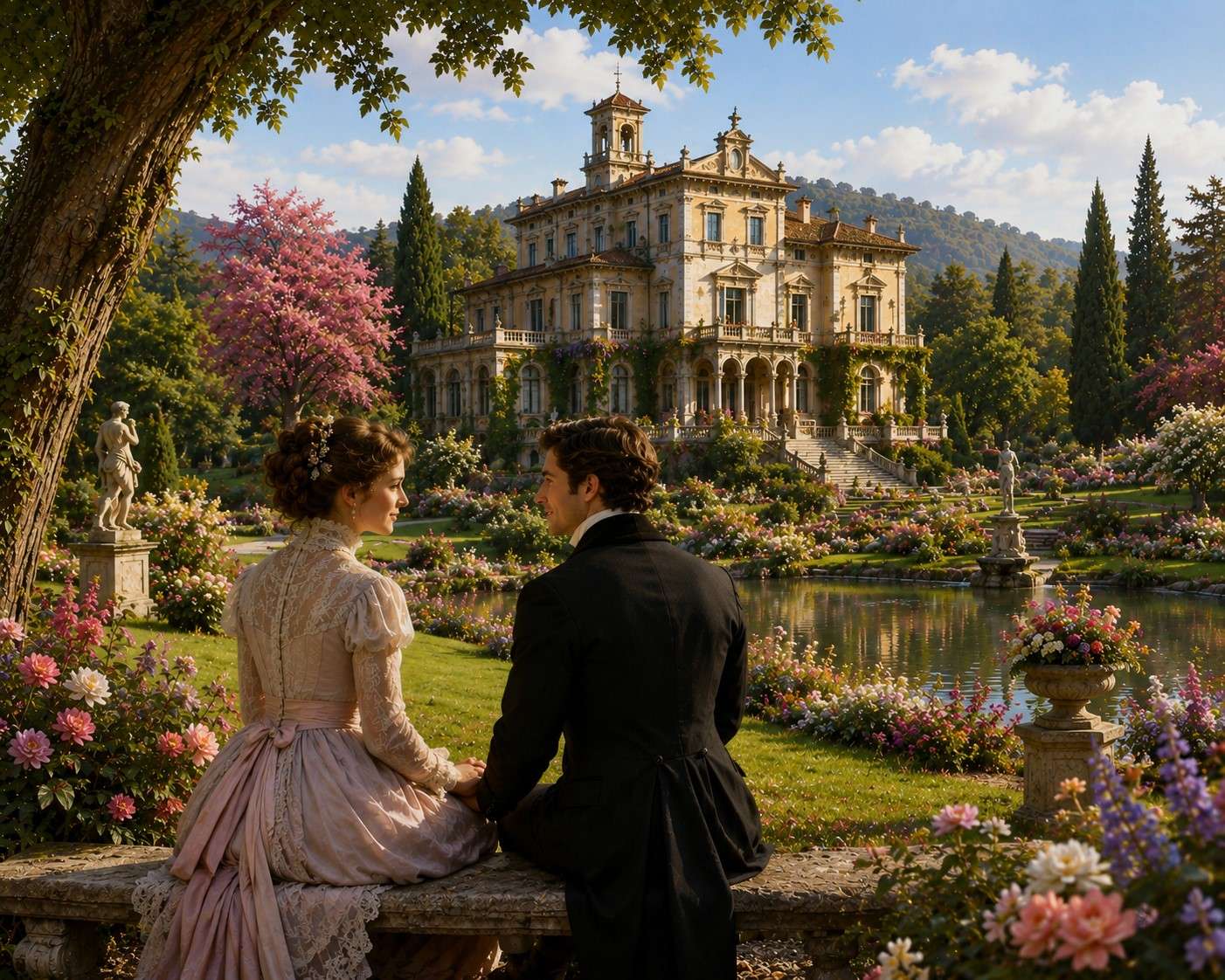 Eine schöne Villa im Viktorianischen England Puzzlespiel online
