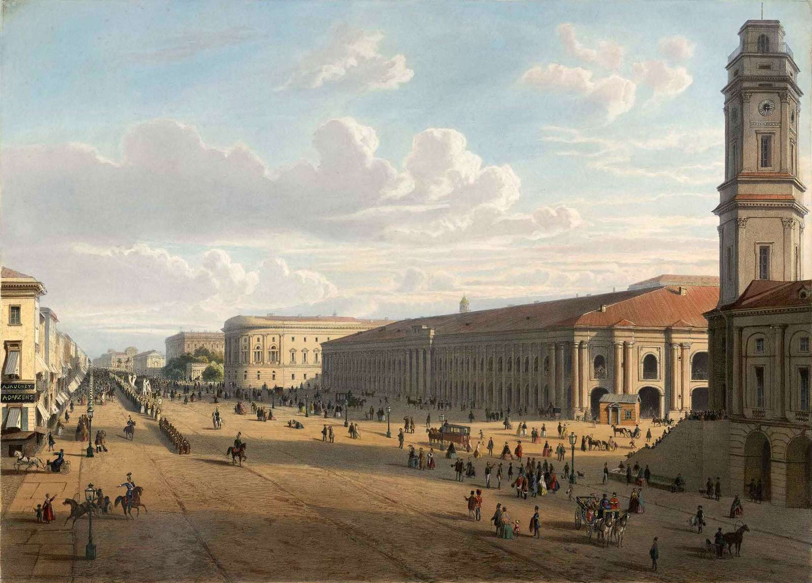 Charlemagne-Baudet JM -ca1850-The Nevskii Prospect puzzle online