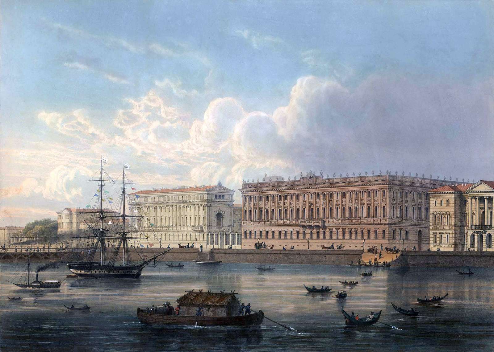 Charlemagne-Baudet JM -ca1850- Palatul de marmură jigsaw puzzle online