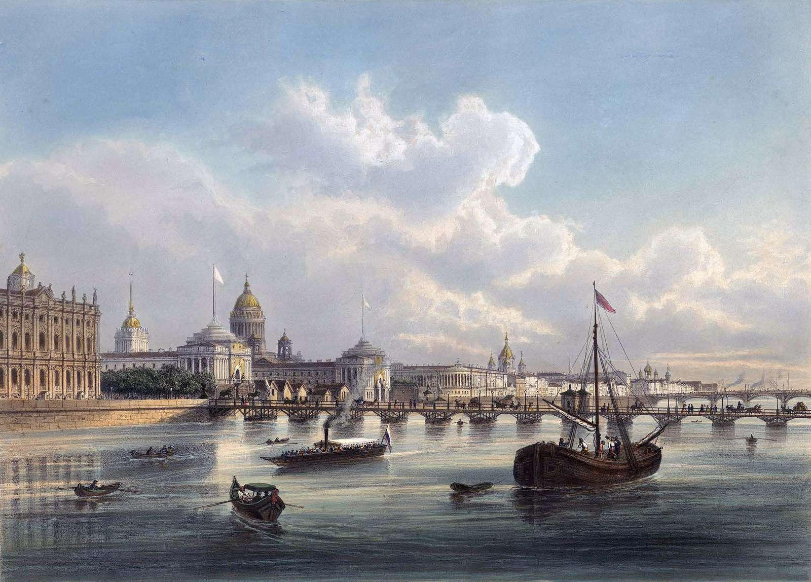 Charlemagne-Baudet JM -ca1850- Podul Palatului puzzle online