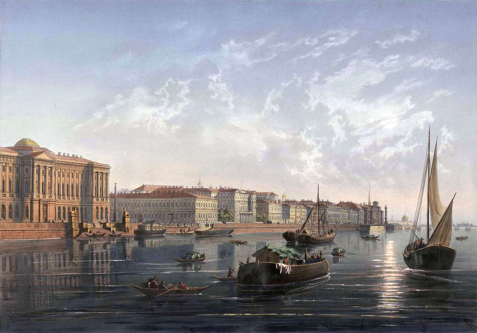 Charlemagne-Baudet JM -ca1850- malul apei, universitate jigsaw puzzle online