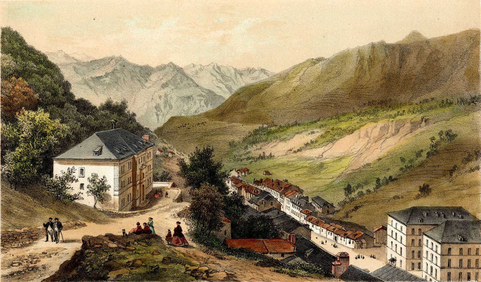 Arnout J -1855- Hôpital Ste. Eugenie, Barèges puzzle online