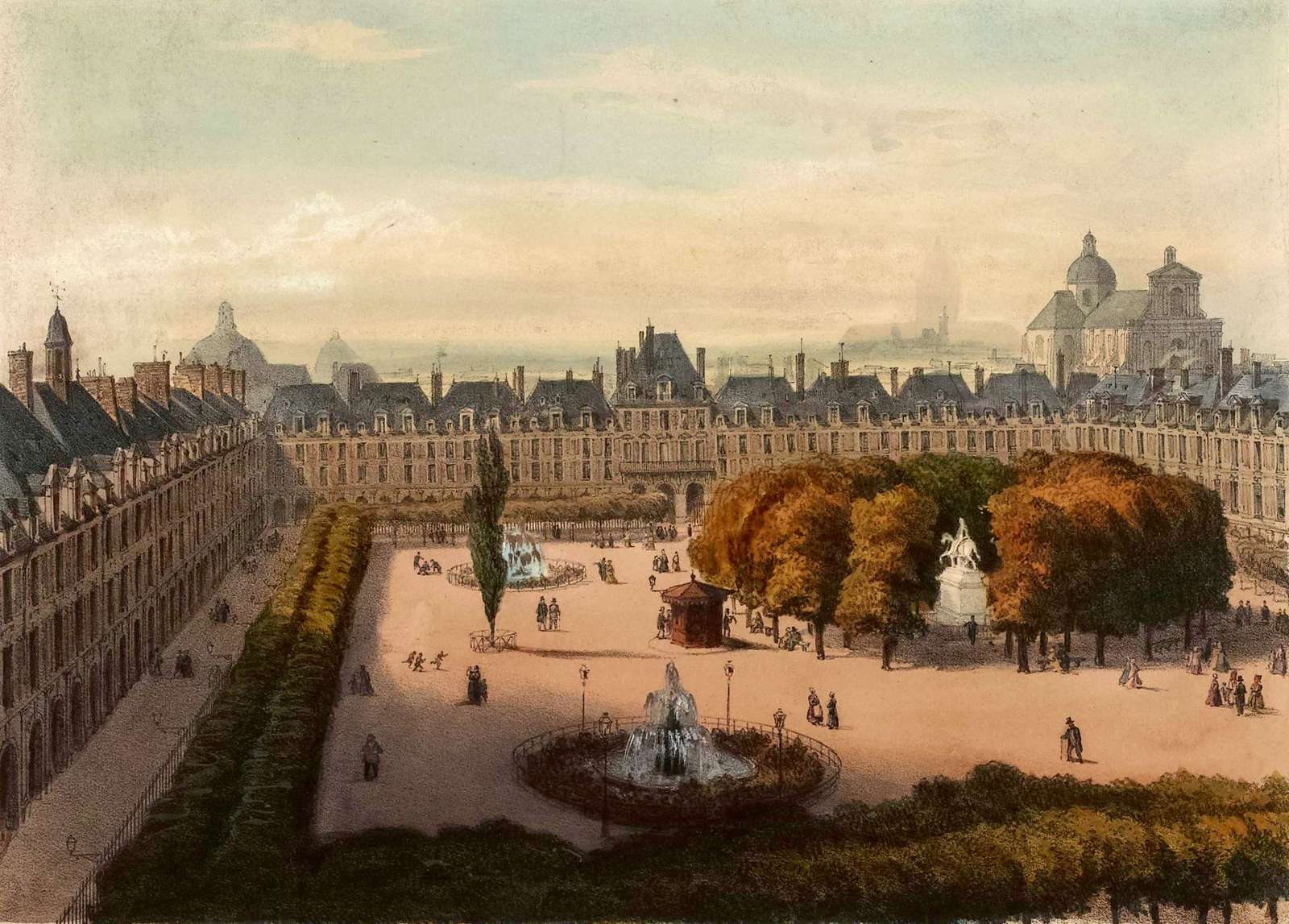 Arnout J -1855- Place des Vosges, Paris jigsaw puzzle online
