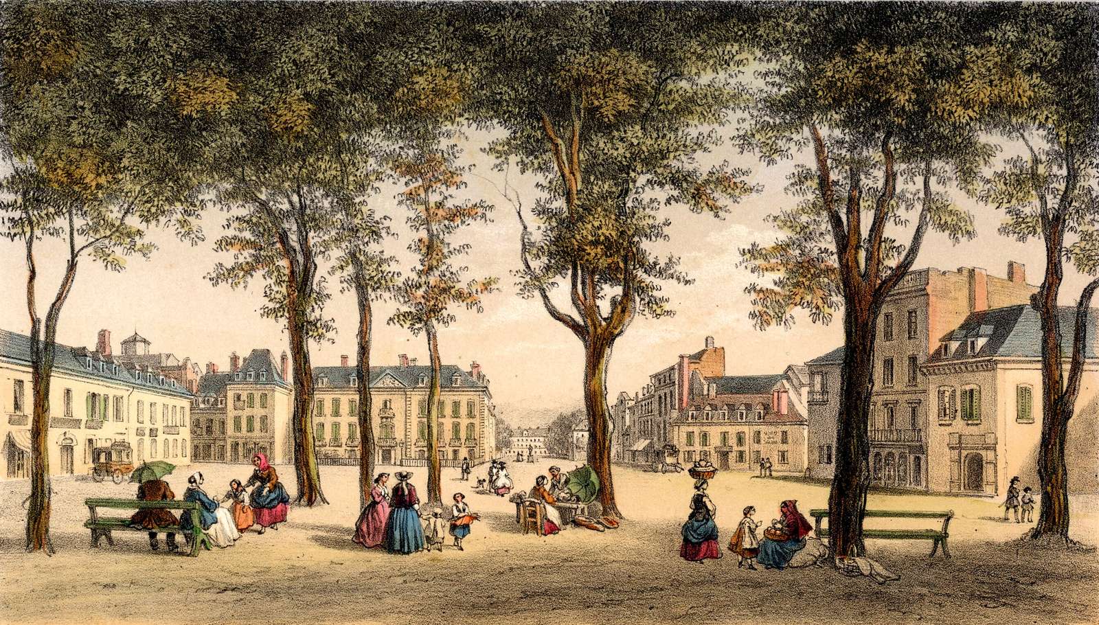 Arnout J -1855- Place du Maubourguet, Tarbes puzzle en ligne
