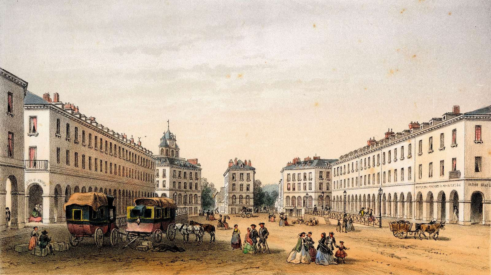 Arnout J -1855- Place Grammont, Pau Puzzlespiel online