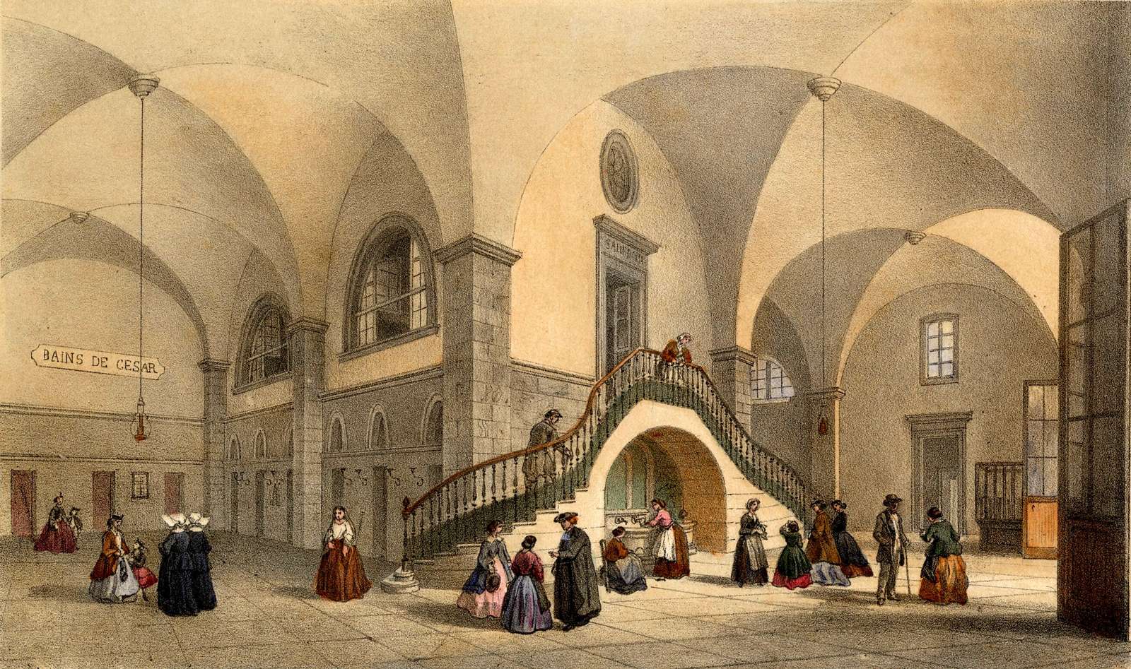 Arnout J -1855- Thermes de Cauterets, France puzzle en ligne