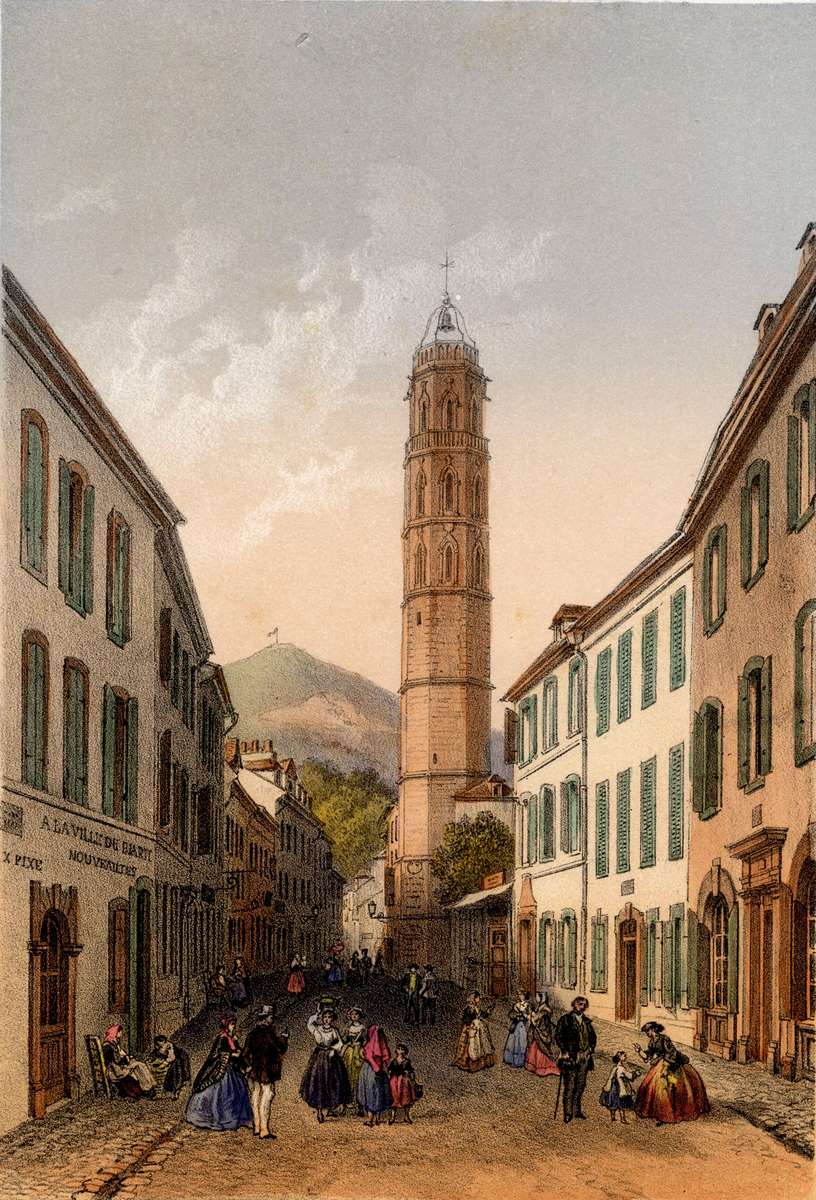 Arnout J -1855- Tour de l'Horloge, Bagnères puzzle en ligne
