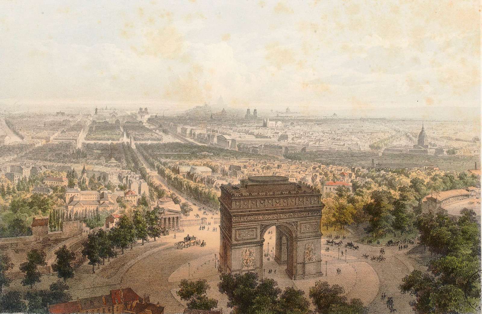 Arnout J -1860- Triumfbågen, Paris Pussel online