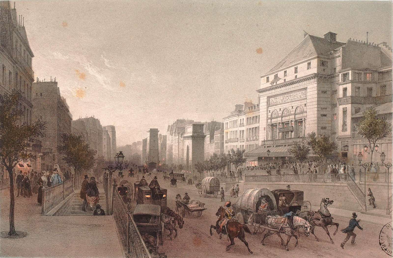 Arnout J -1860- Boulevart St. Martin, Paris pussel på nätet