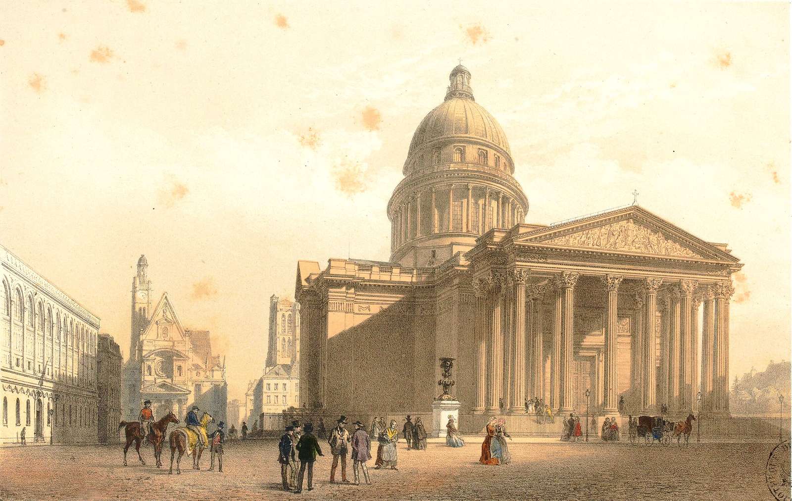 Arnout J -1860- Pantheon and Library, Paris online puzzle