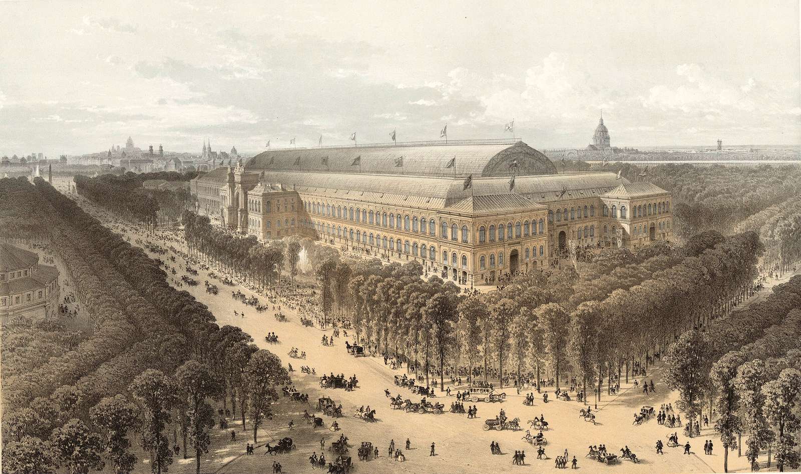Arnout J -1868- Palace of Industry, Paris jigsaw puzzle online