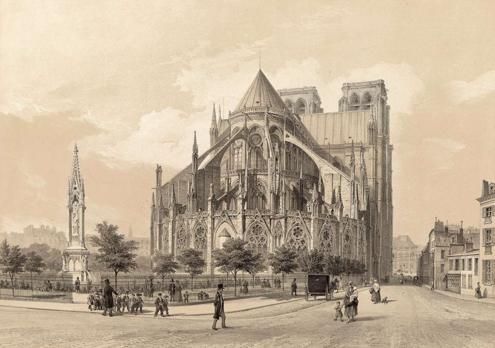 Arnout J -1870- Notre Dame, Paris online puzzle