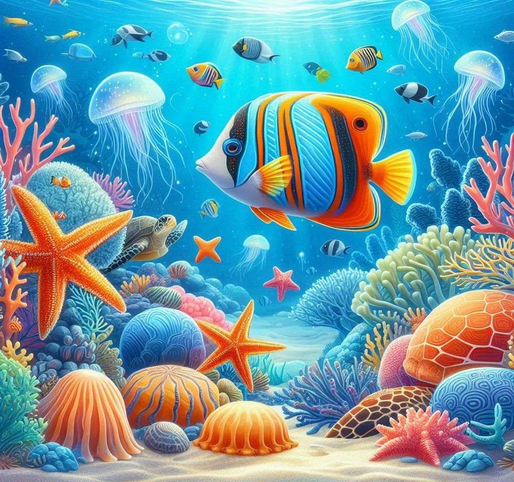 In der Welt der Fische Online-Puzzle