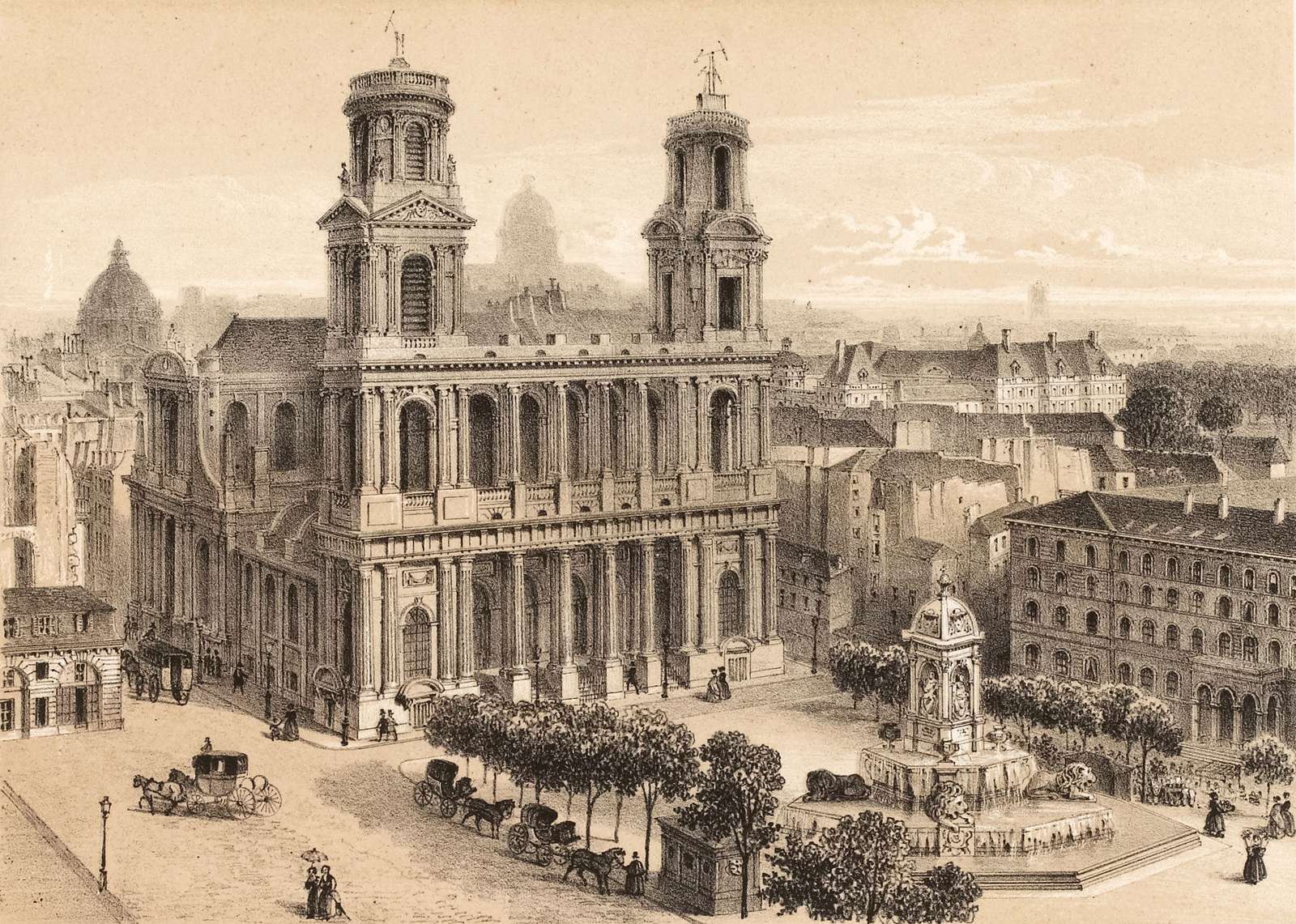 Arnout J-o. Dat. -Église, Place St. Sulpice, Paris jigsaw puzzle online