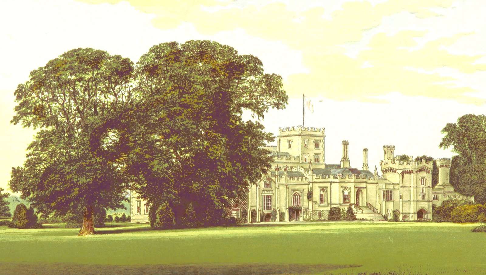 Morris FO -1866- Elton Hall, Northamptonshire jigsaw puzzle online