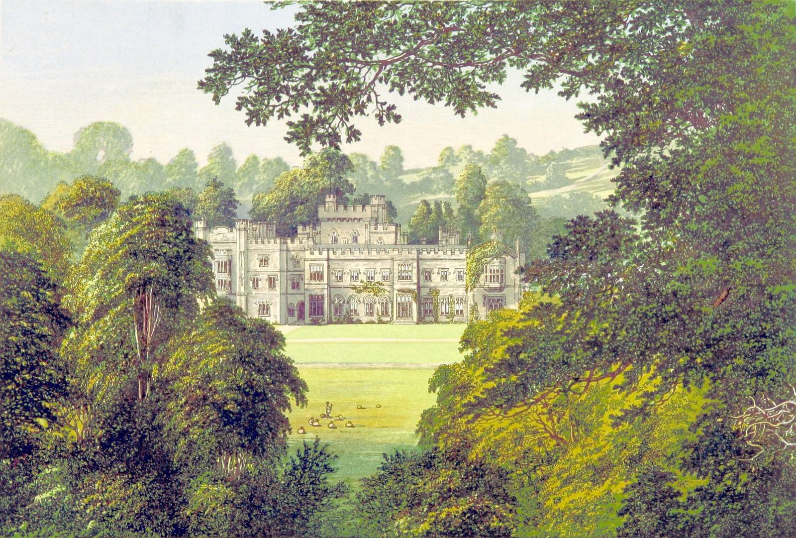 Morris FO -1866- Hampton Court, Herefordshire jigsaw puzzle online