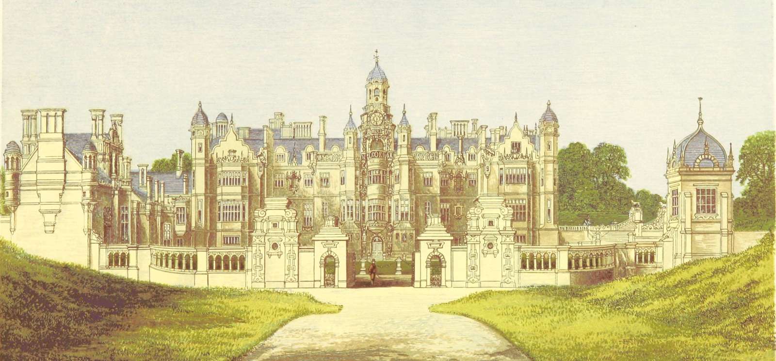 Morris FO -1866- Dwór Harlaxton puzzle online