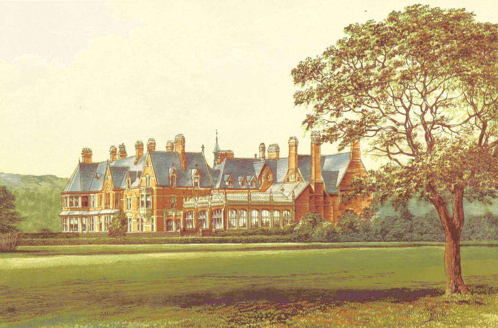 Morris FO -1866- Hutton Hall, Yorkshire puzzle online