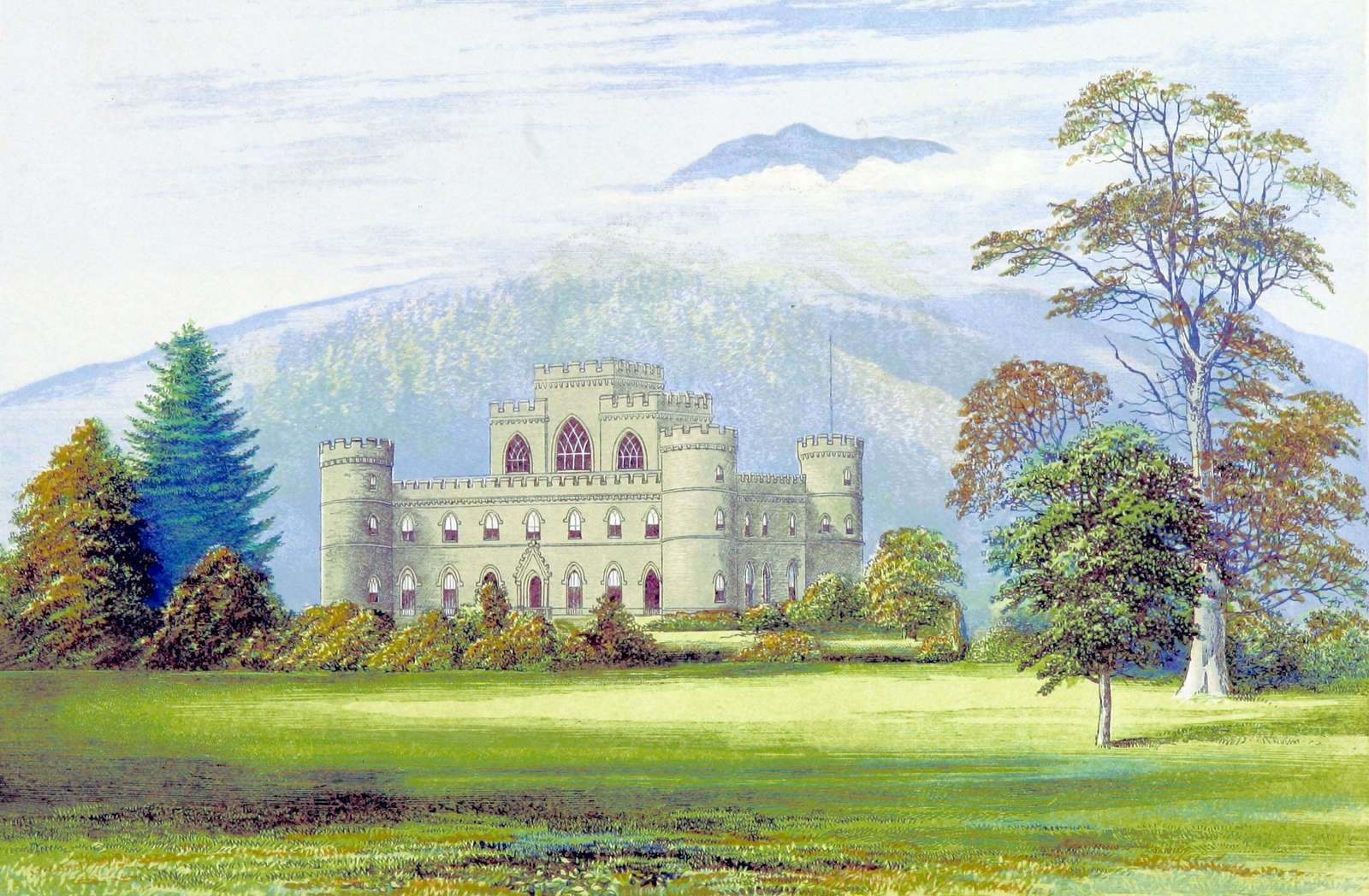 Morris Z -1866 - Zamek Inveraray, Argyllshire puzzle online