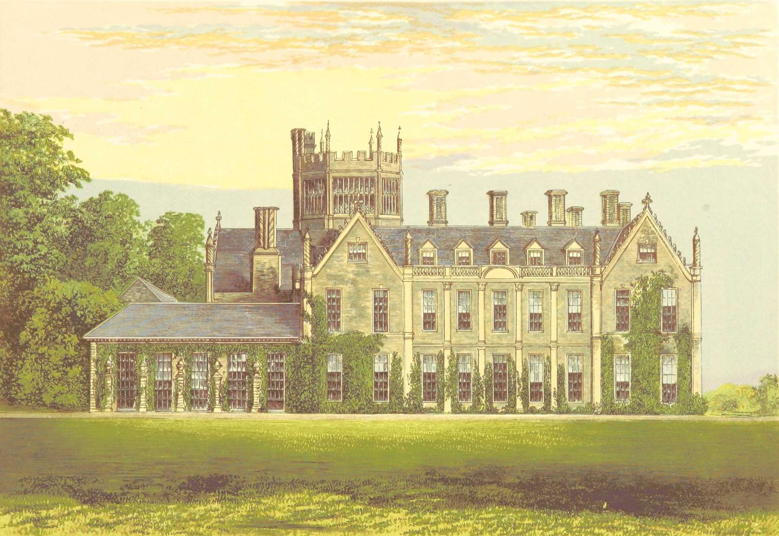 Morris FO -1866- Melbury House, Dorsetshire Puzzlespiel online