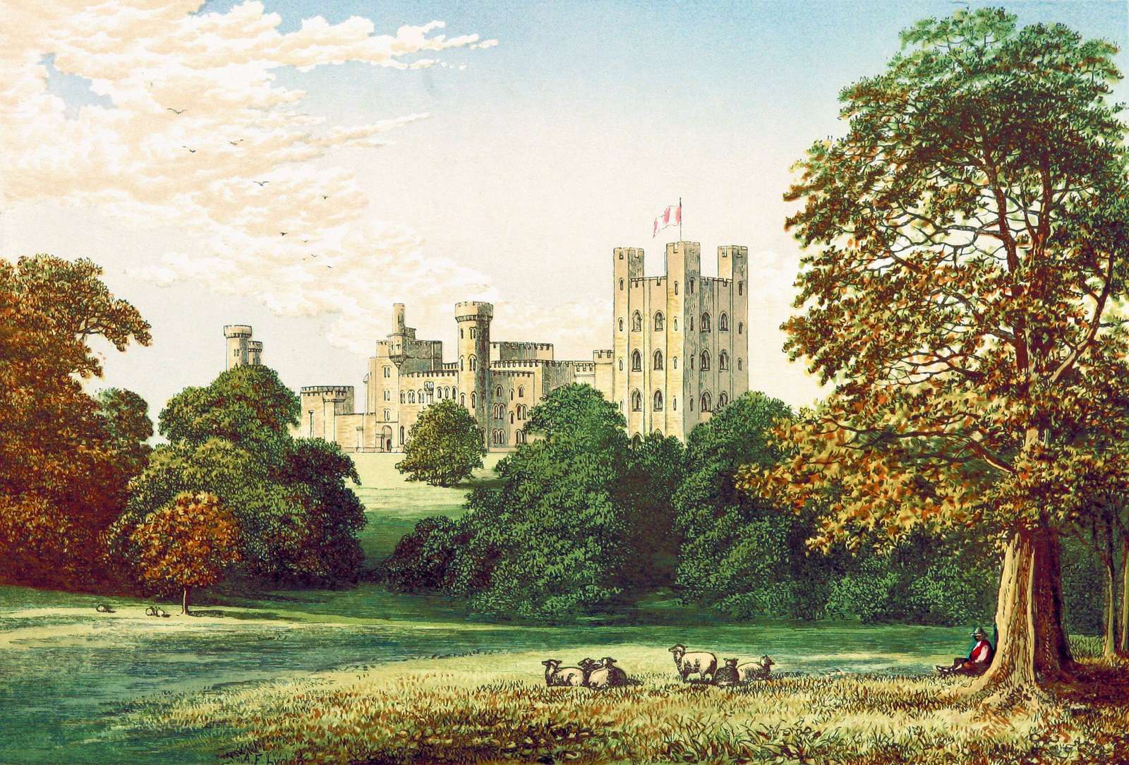 Morris FO -1866- Penrhyn Castle, Carnarvonshire rompecabezas en línea