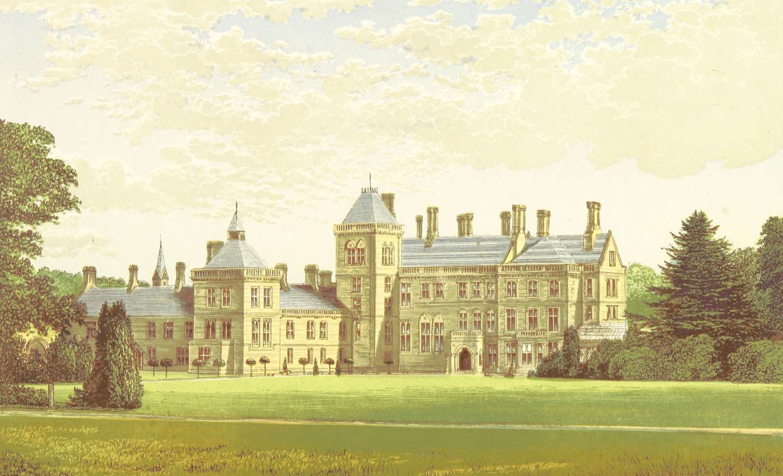 Morris FO -1866- Walton Hall, Warwickshire rompecabezas en línea