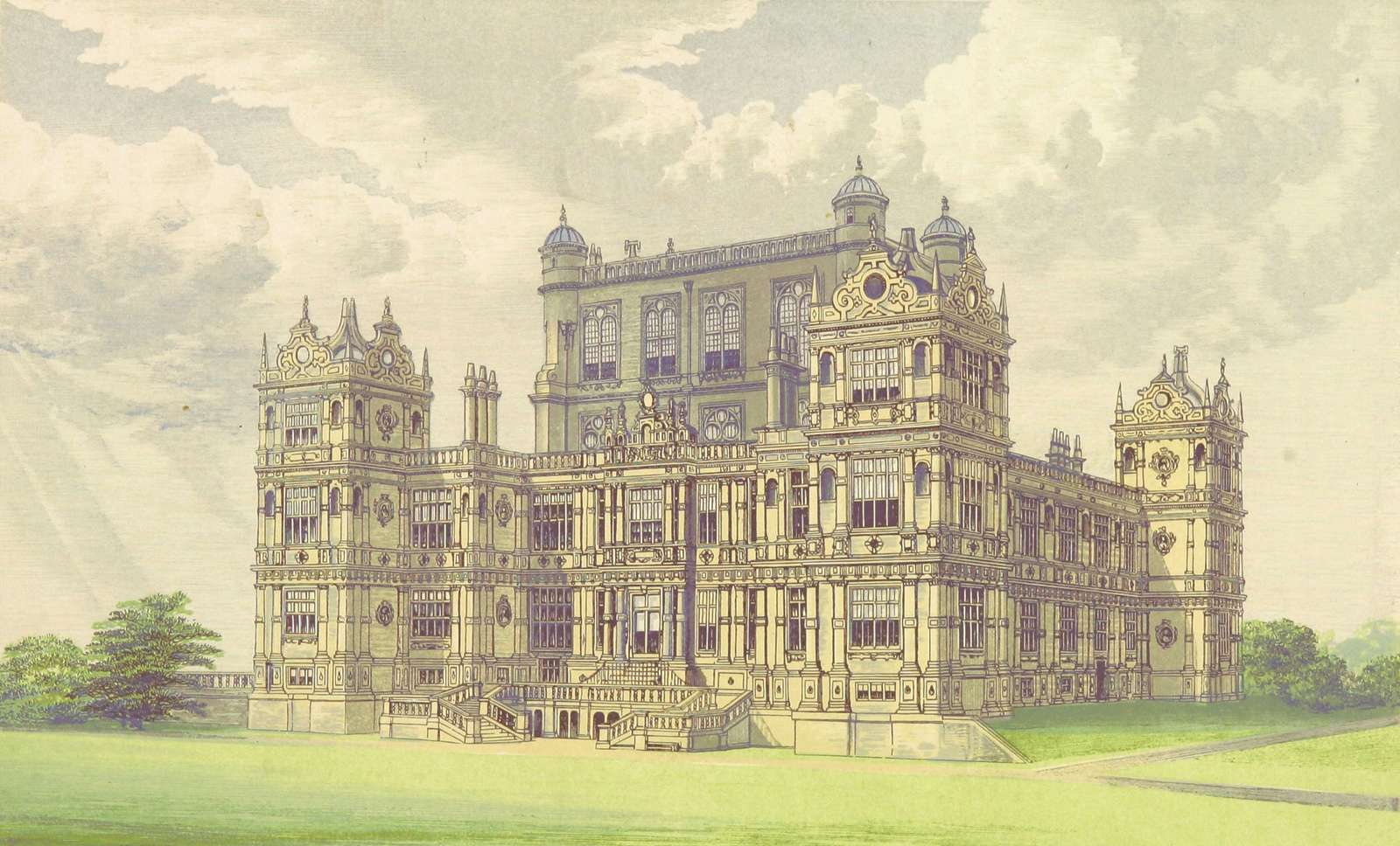 Morris FO -1866- Wollaton Hall, Nottinghamshire rompecabezas en línea