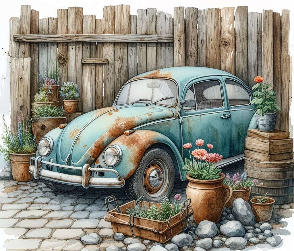 un classico nel cortile puzzle online
