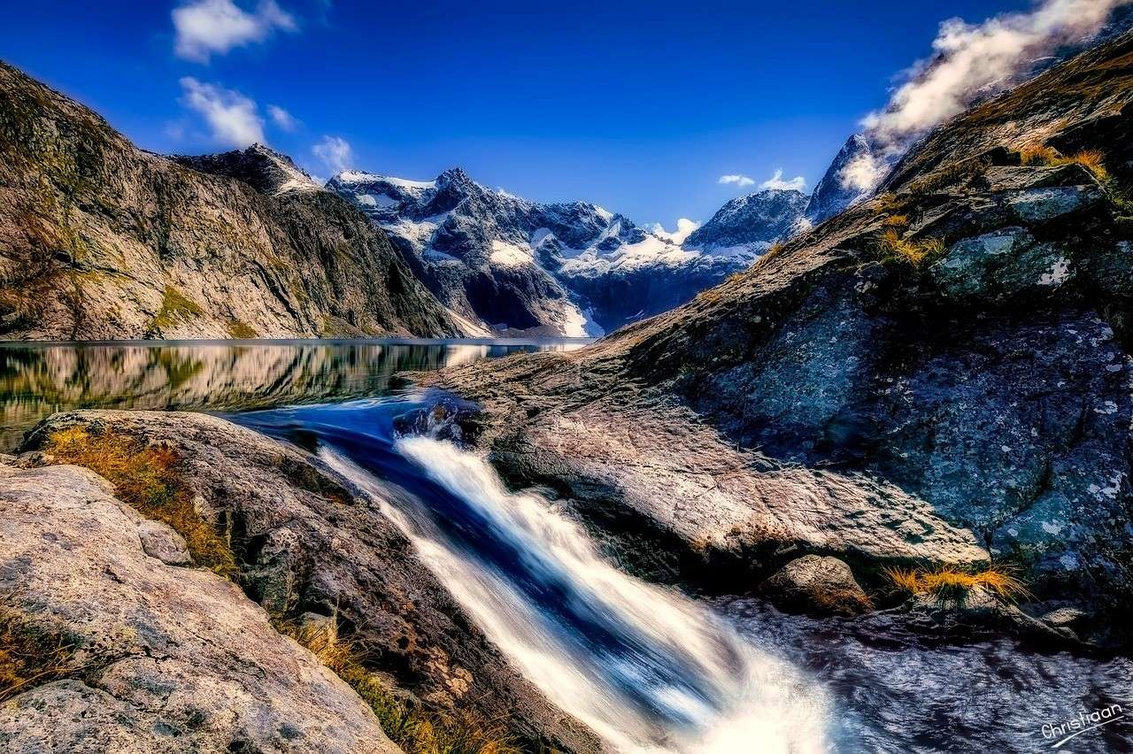 New Zealand, Landscape, Mountains. online puzzle