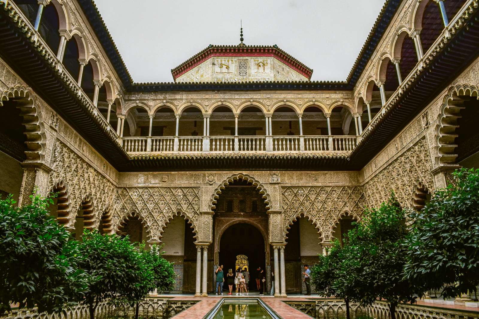 Alcazar, Sevilla, Spanien Pussel online