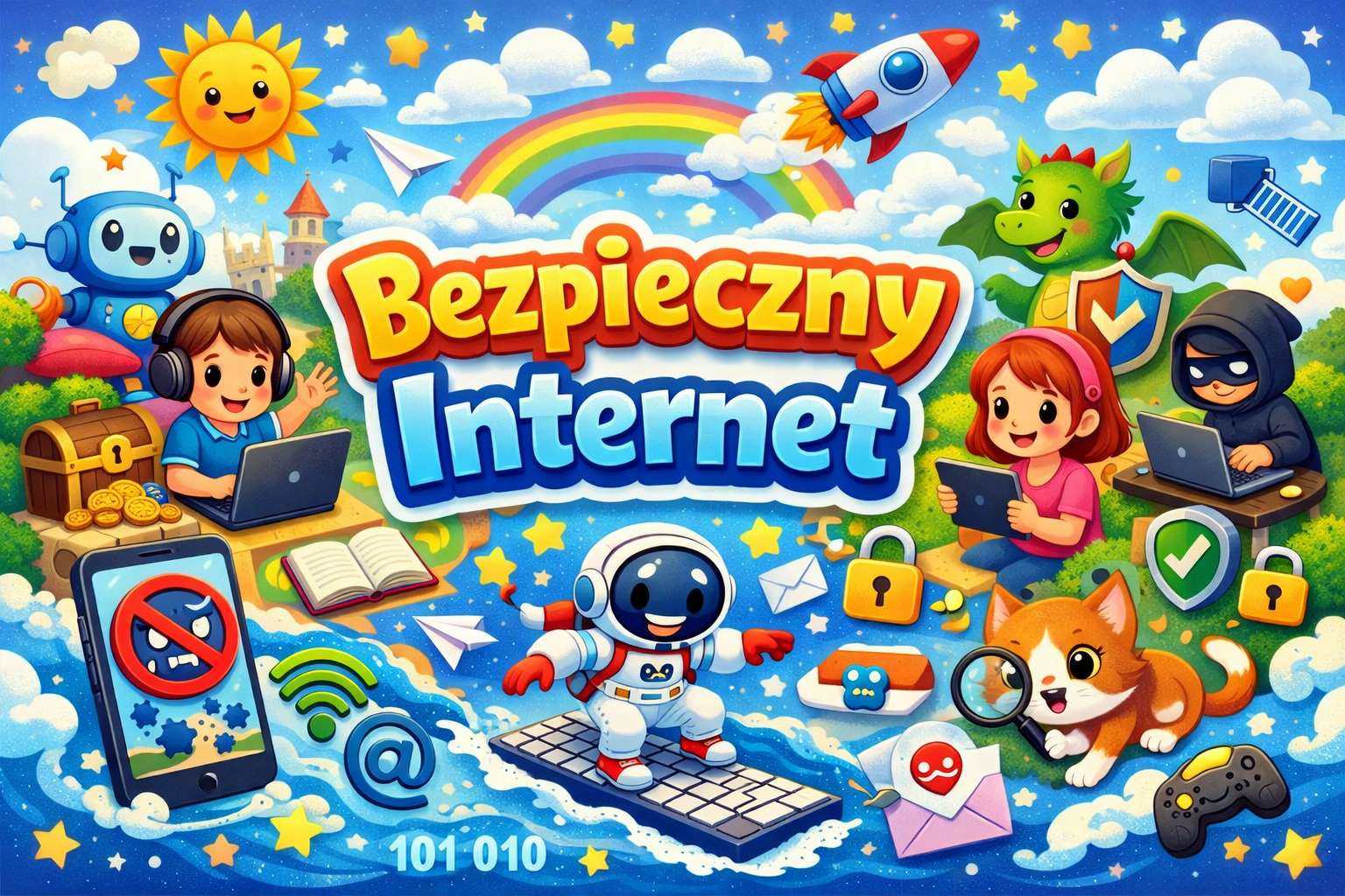Rompecabezas "Internet más seguro" rompecabezas en línea