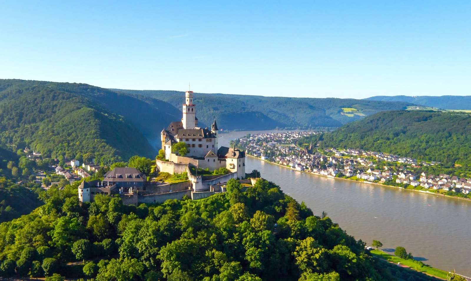 Le Rhin traverse six pays puzzle en ligne