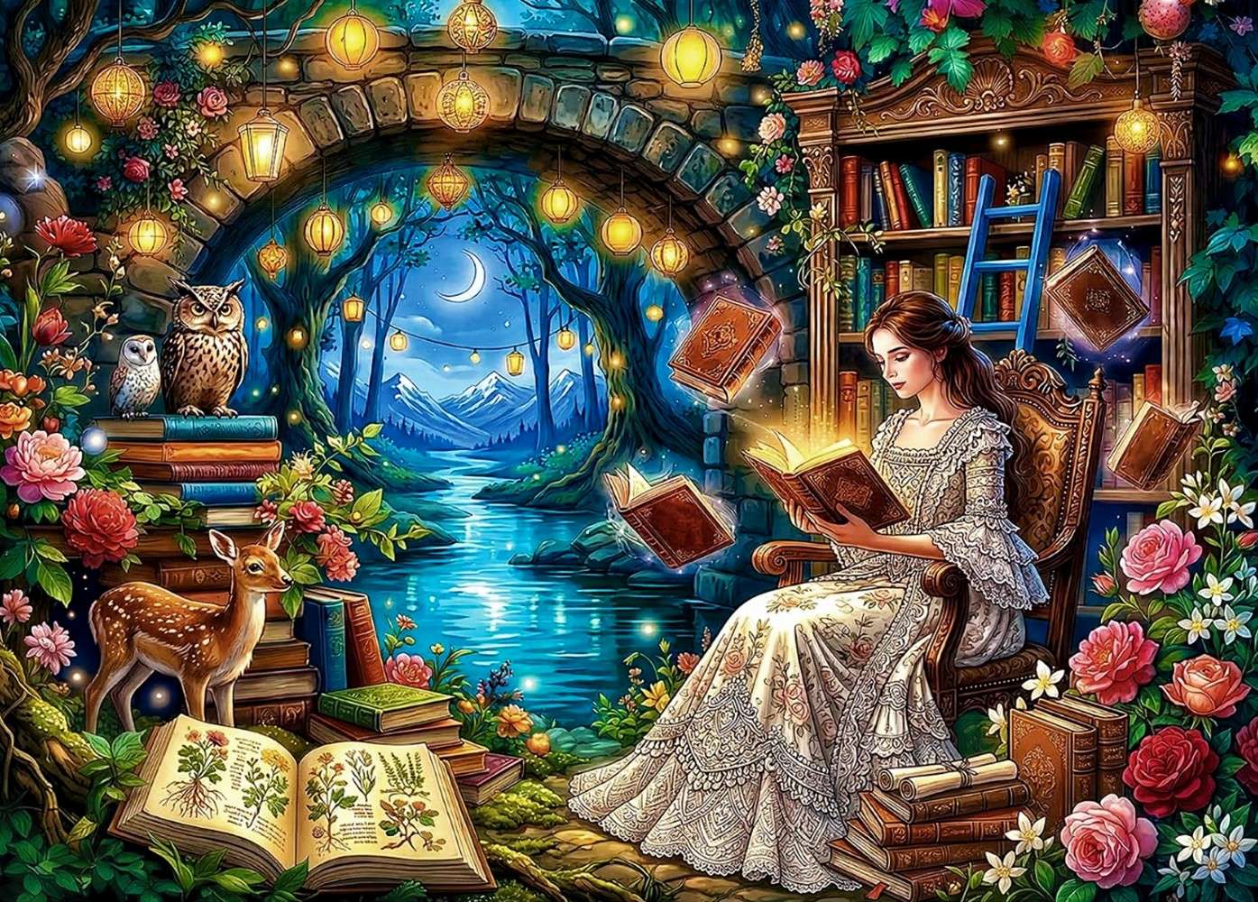 Lecture de fée magique puzzle en ligne
