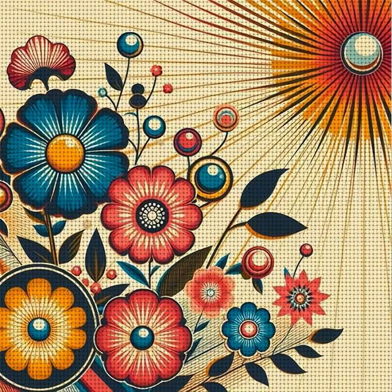 blommor som blommar i solen Pussel online