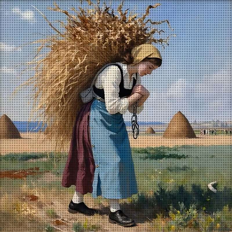 hard werken in het veld legpuzzel online