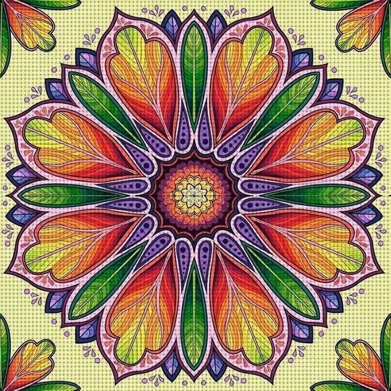 kleurrijk mandalapatroon legpuzzel online