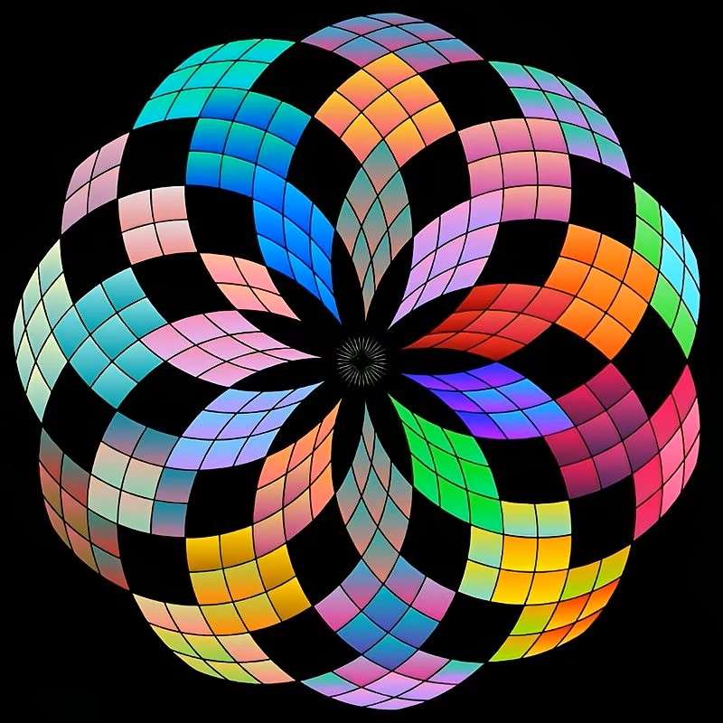 motif de mandala géométrique puzzle en ligne