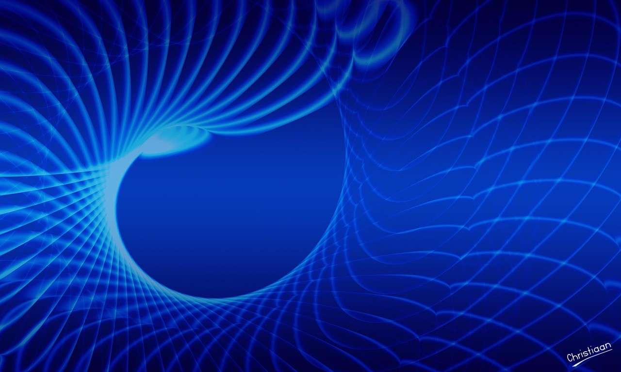 Tło, Spirala, Błękit. puzzle online
