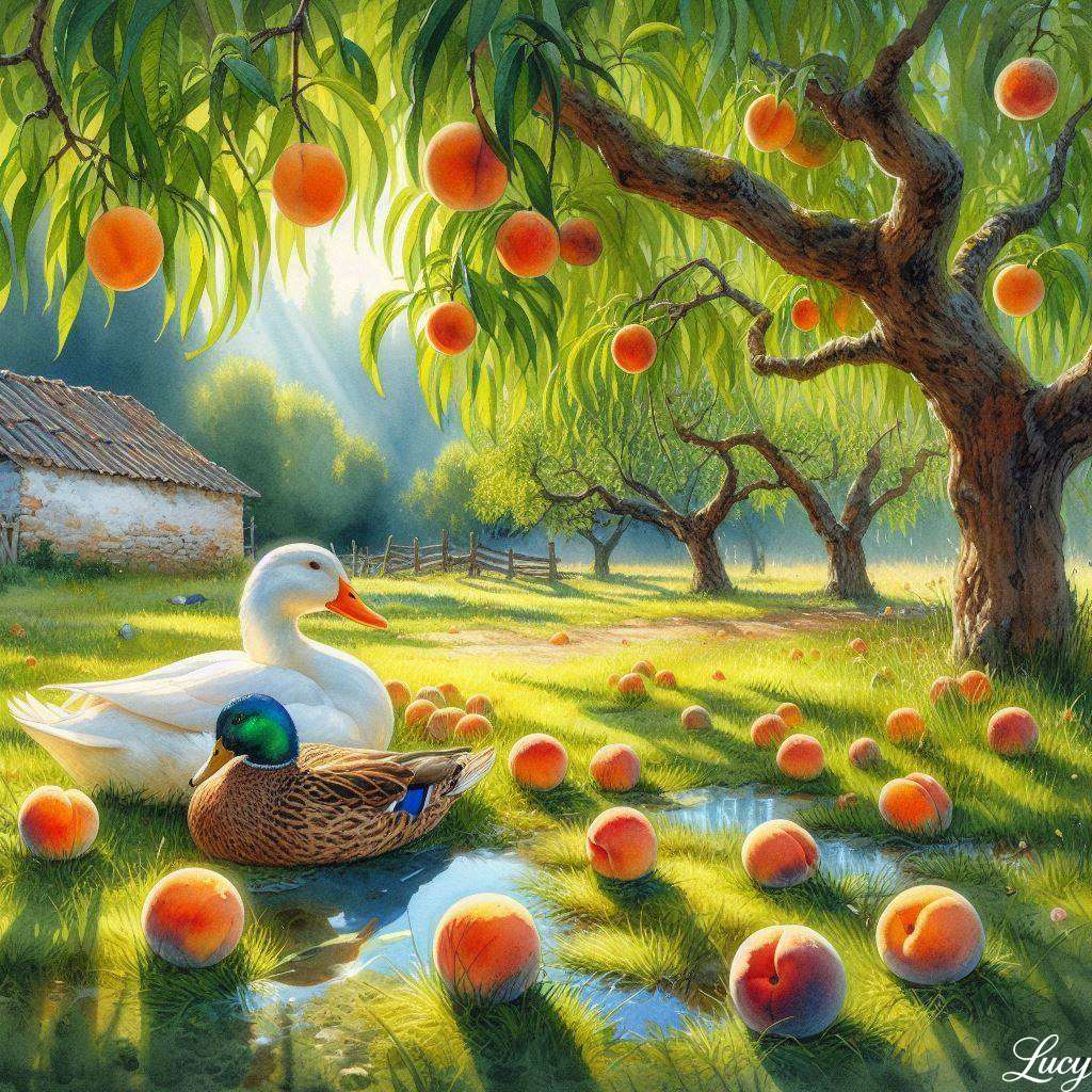 Eine weiße Ente und eine bunte Stockente ruhen Puzzlespiel online