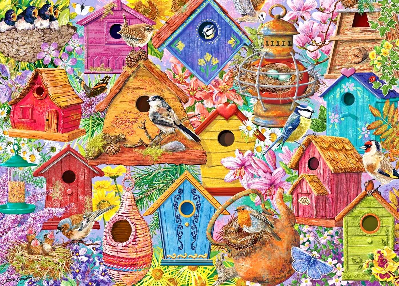 Villaggio dei nidi di uccelli puzzle online