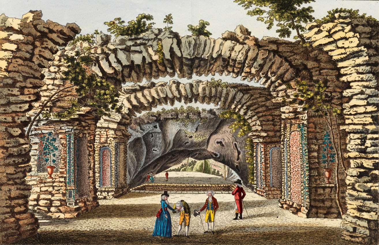 Koeppel JG -1793- La gruta del volcán en Sanspareil rompecabezas en línea