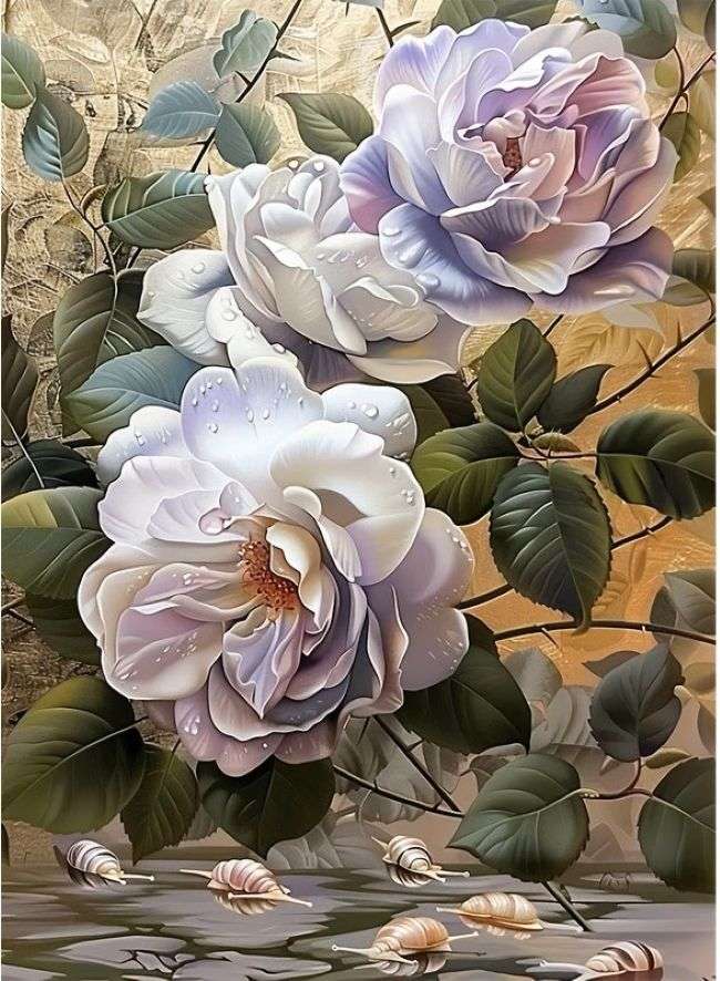 rose nel colore originale puzzle online
