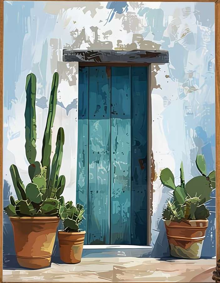 grandi vasi con cactus puzzle online